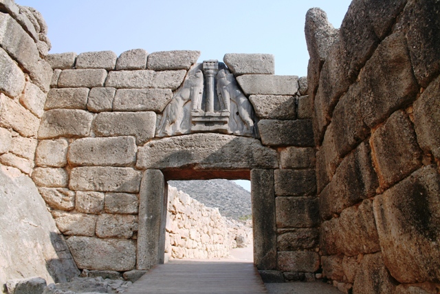 Mycenae - The famous 'Lion Gate' entrance 